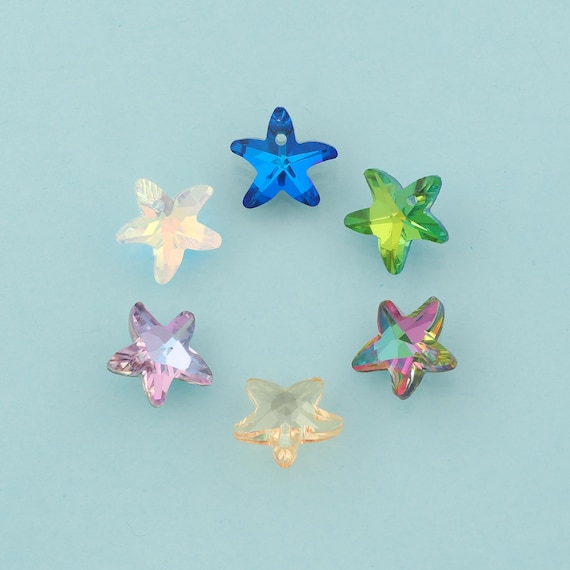 Starfish Crystal Pendant,Crystal AB Charms,Austrian Crystal,Made in Austria for DIY Jewelry Making