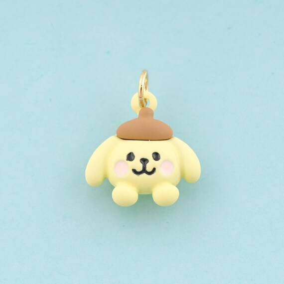 Gold Enamel Dog Charms,Pet Jewelry,Dog Pendant for DIY Jewelry Making,18K Gold