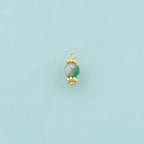 Gold Energy Stone Charms,Natural Stone Jewelry,Stone Pendant for DIY Jewelry Making,18K Gold