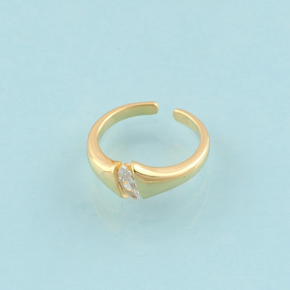 Gold Open Rings,Wide Jewelry Rings,Thick Rings Perfect Gift,18K Gold