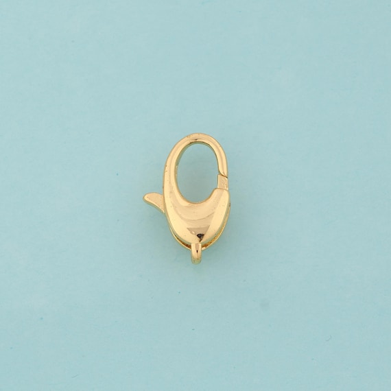 Gold Lobster Clasp,Claw Jewelry Clasp,Lobster Spring Clasp for DIY Jewelry Making,18K Gold