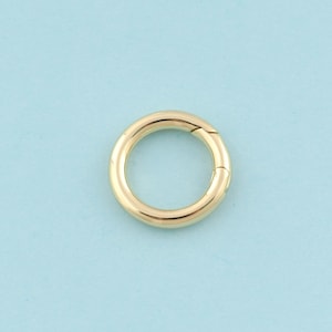 Gold Snap Clasp,Round Jewelry Clasp,Snap Clasp for DIY Jewelry Making,18K Gold