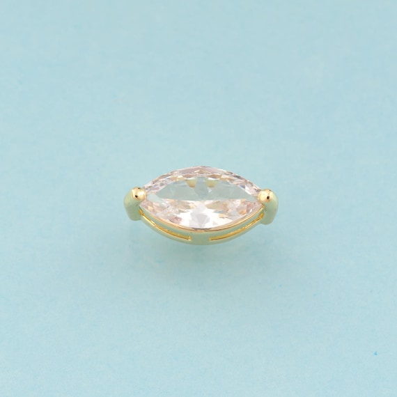 CZ Rhombus Spacer Beads,Rhombus Beads,Rhombus Beads for DIY Jewelry Making,18K Gold