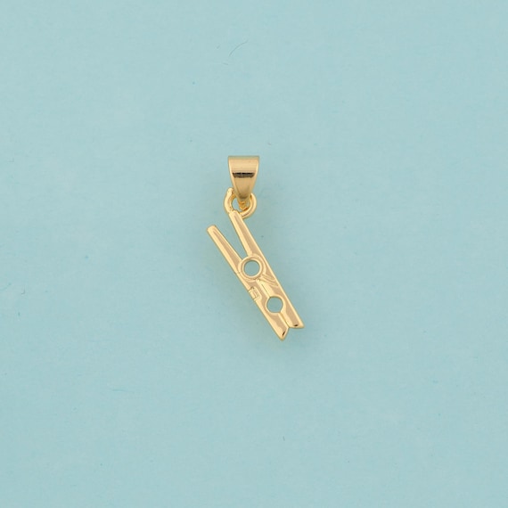 Gold Clip Charms,Clip Jewelry,Clip Pendant for DIY Jewelry Making,18K Gold