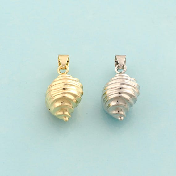 Gold Conch Charms,Conch Jewelry,Conch Pendant for DIY Jewelry Making,18K Gold
