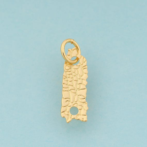 Gold Rhombus Charms,Geometric Jewelry,Minimalist Pendant for DIY Jewelry Making,18K Gold