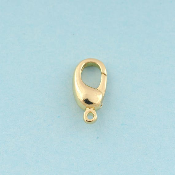 Gold Lobster Clasp,Snap Jewelry Clasp,Claw Clasp for DIY Jewelry Making,18K Gold