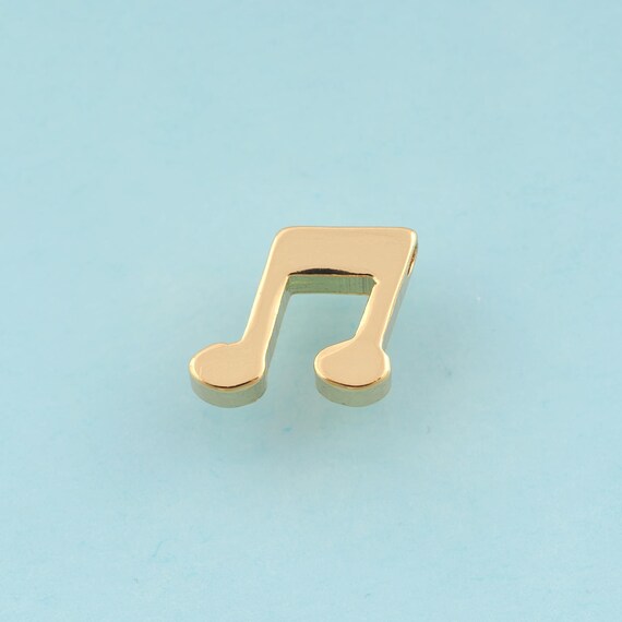 5 pcs Musical Note Spacer Beads,Symbol Beads,Flat Spacer Beads for DIY Jewelry Making,18K Gold