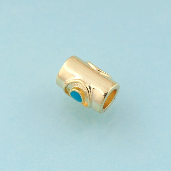 Enamel Round Tube Spacer Beads,Round Beads,Tube Beads for DIY Jewelry Making,18K Gold