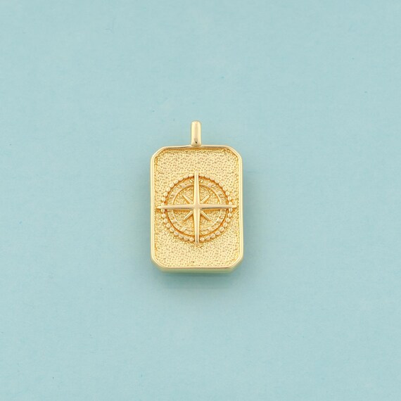 Gold Polaris Charms,Celestial Jewelry,Starburst Pendant for DIY Jewelry Making,18K Gold