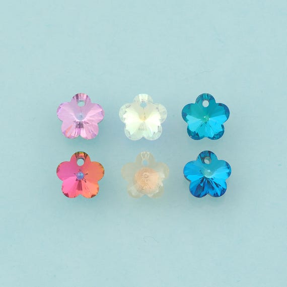 Flower Crystal Pendant,Crystal AB Charms,Austrian Crystal,Made in Austria for DIY Jewelry Making