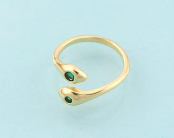 Gold CZ Line Rings,Open Jewelry Rings,Thin Rings Perfect Gift,18K Gold