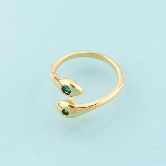 Gold CZ Line Rings,Open Jewelry Rings,Thin Rings Perfect Gift,18K Gold