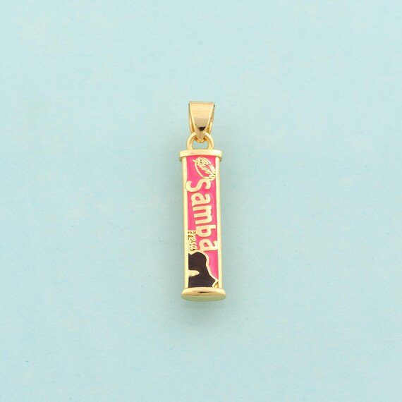 Gold Enamel Square Charms,Letter Jewelry,Square Pendant for DIY Jewelry Making,18K Gold