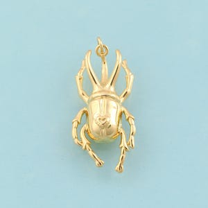 Gold Insect Charms,Insect Jewelry,Insect Pendant for DIY Jewelry Making,18K Gold