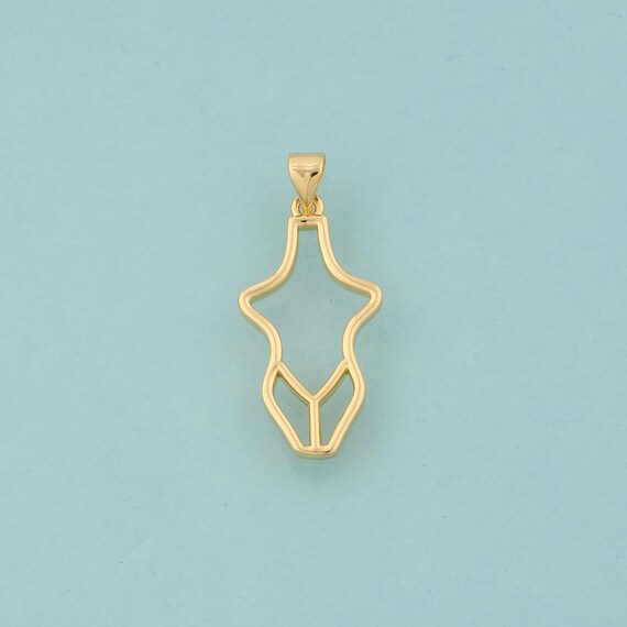 Gold Human Body Charms,Human Body Jewelry,Human Body Pendant for DIY Jewelry Making,18K Gold