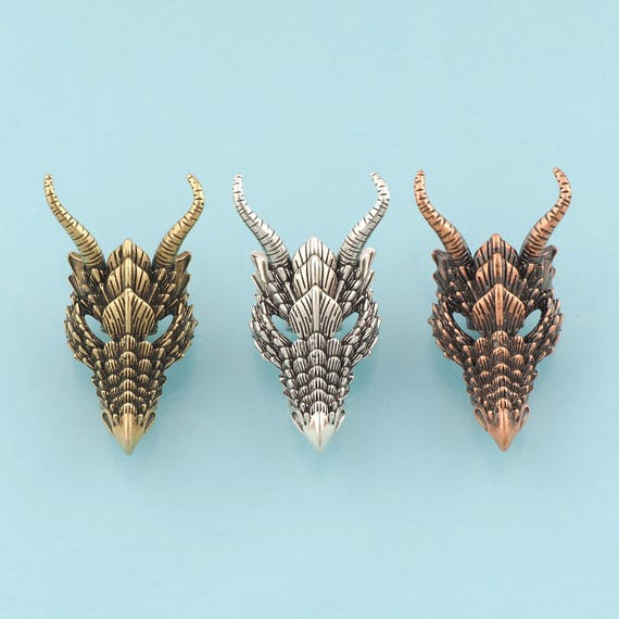 Dragon Spacer Beads,Dragon Beads,Dragon Beads for DIY Jewelry Making,18K Gold & Rhodium