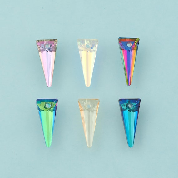Spike Crystal Pendant,Crystal AB Charms,Austrian Crystal,Made in Austria for DIY Jewelry Making