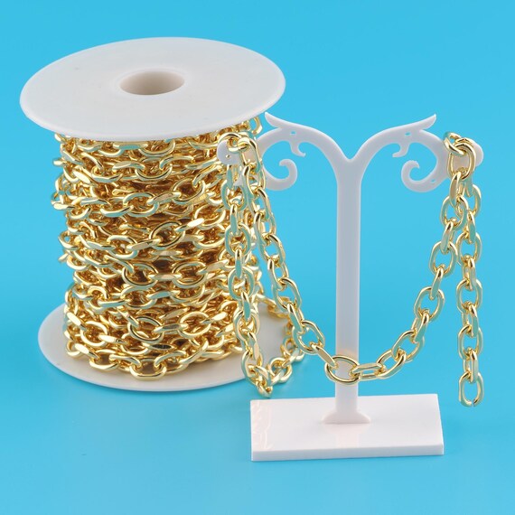 Gold Cable Chain,Special Jewelry Chain,Semi-Finished Product Chain for DIY Jewelry Making,18K Gold