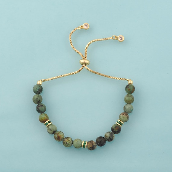 Gold Opal Bracelet,Box Jewelry Bracelet,Telescopic Chain Bracelet for DIY Jewelry Making,18K Gold