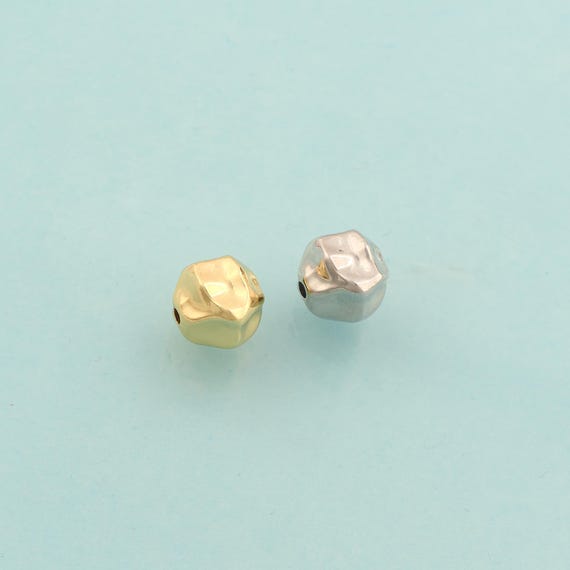 Irregular Spacer Beads,Irregular Beads,Irregular Beads for DIY Jewelry Making,18K Gold