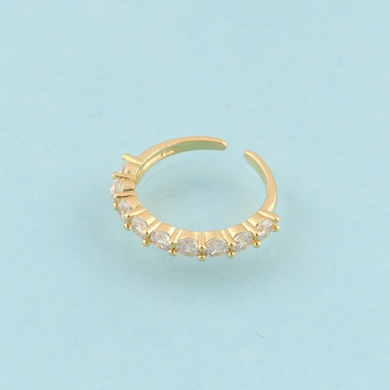 Gold Open Rings,Wide Jewelry Rings,Thick Rings Perfect Gift,18K Gold