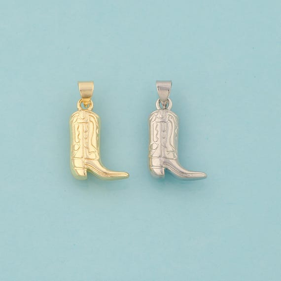 Gold Knight Boots Charms,Knight Boots Jewelry,Knight Boots Pendant for DIY Jewelry Making,18K Gold