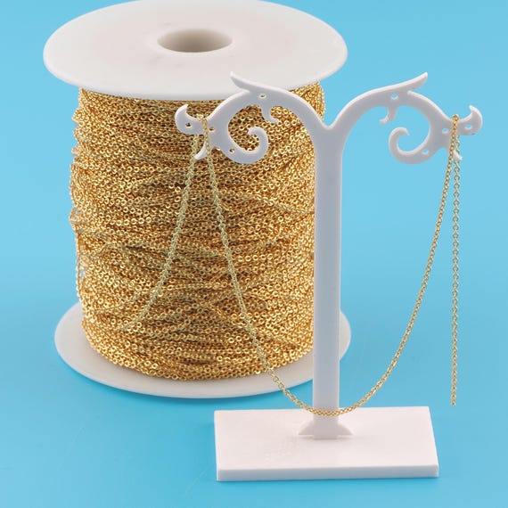 Gold Cable Chain,Special Jewelry Chain,Semi-Finished Product Chain for DIY Jewelry Making,18K Gold