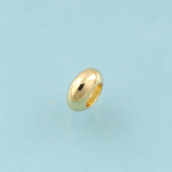 50 pcs Wheel Spacer Beads,Round Beads,Wheel Spacer Beads for DIY Jewelry Making,18K Gold