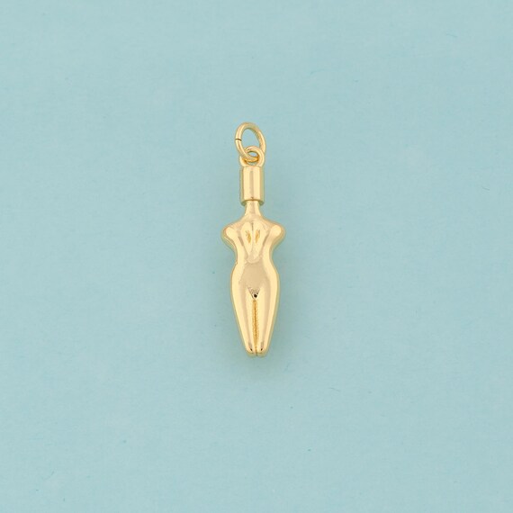 Gold Human Body Charms,Human Body Jewelry,Human Body Pendant for DIY Jewelry Making,18K Gold
