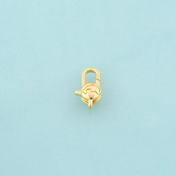 Gold Lobster Clasp,Spring Jewelry Clasp,Dolphin Clasp for DIY Jewelry Making,18K Gold