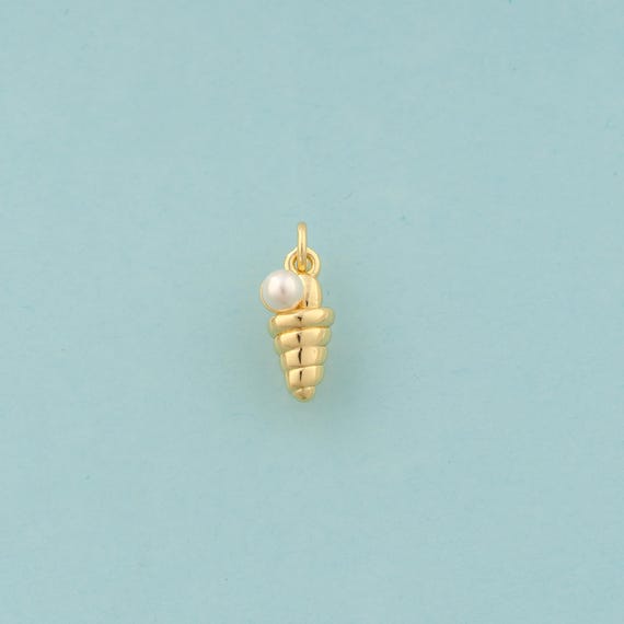 Gold Conch Charms,Conch Jewelry,Conch Pendant for DIY Jewelry Making,18K Gold