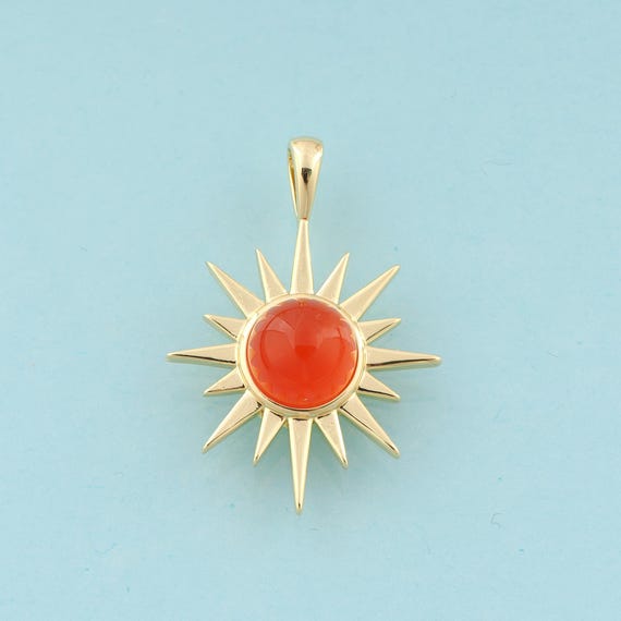 Gold Sun Charms,Minimalist Jewelry,Sun Pendant for DIY Jewelry Making,18K Gold
