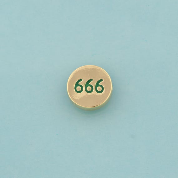 666 Spacer Beads,Round Flat Beads,Heart Beads for DIY Jewelry Making,18K Gold