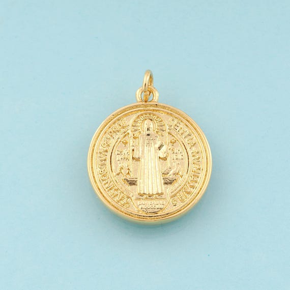 Gold Jesus Charms,Religious Jewelry,Christian Pendant for DIY Jewelry Making,18K Gold