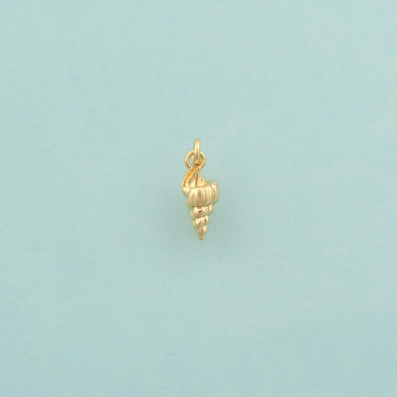 Gold Conch Charms,Conch Jewelry,Conch Pendant for DIY Jewelry Making,18K Gold