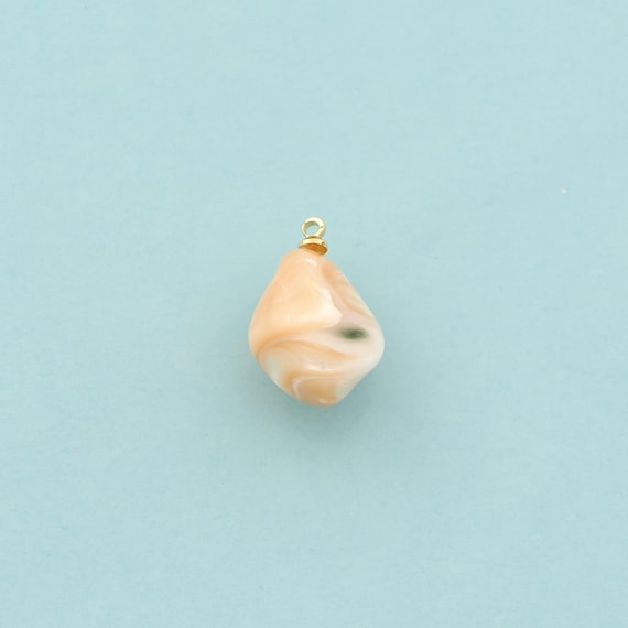 Gold Fritillary Charms,Conch Jewelry,Conch Pendant for DIY Jewelry Making,18K Gold