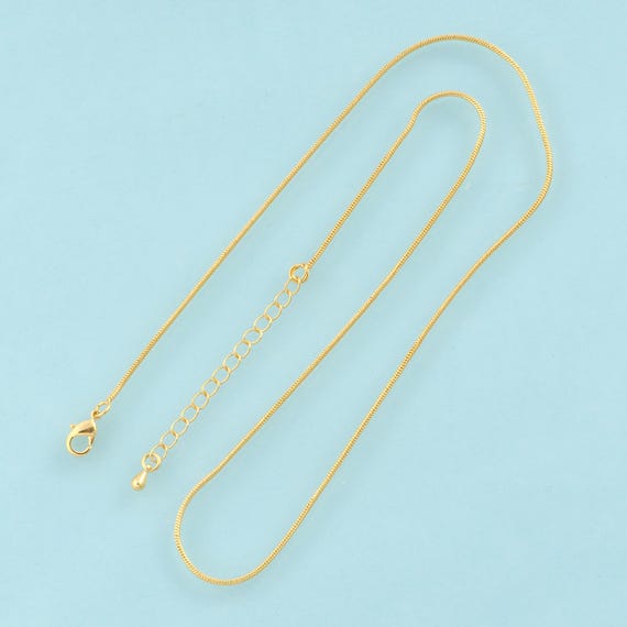 Gold Omega Necklace ,Chain Jewelry Necklace,Omega Necklace Perfect Gift,18K Gold