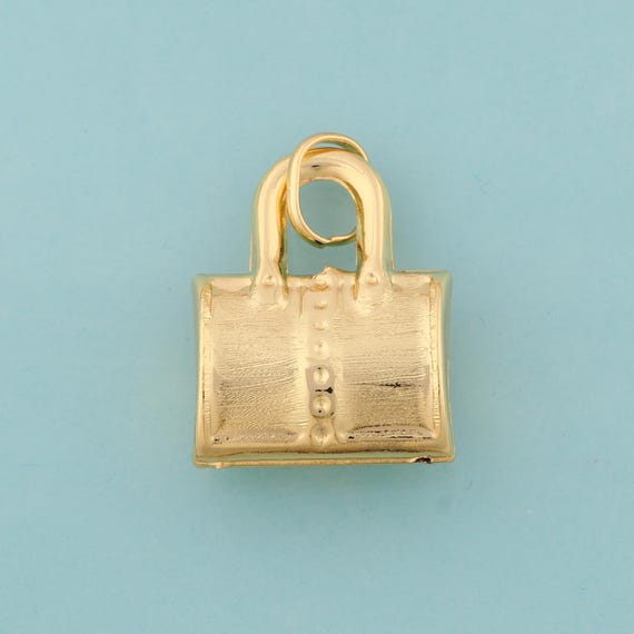 Gold Handbag Charms,Handbag Jewelry,Handbag Pendant for DIY Jewelry Making,18K Gold