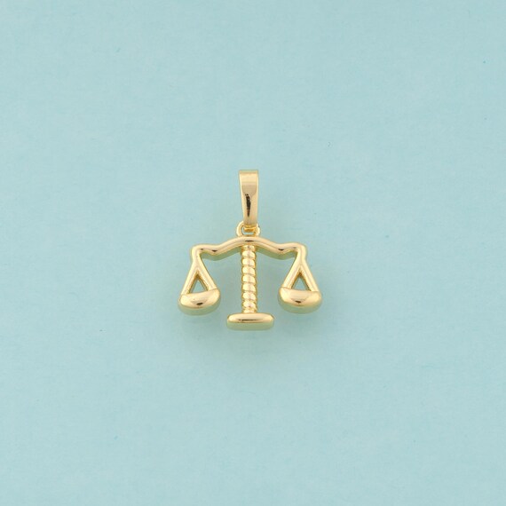 Gold Balance Charms,Justice Jewelry,Balance Pendant for DIY Jewelry Making,18K Gold