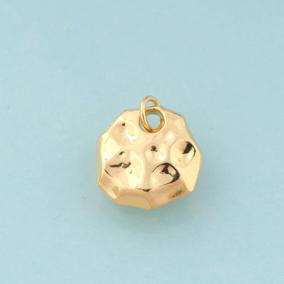 Gold Irregular Charms,Minimalist Jewelry,Irregular Pendant for DIY Jewelry Making,18K Gold