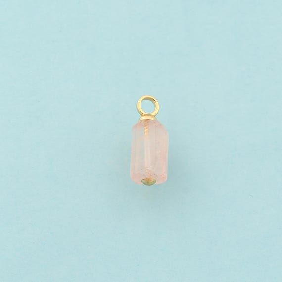 Gold Energy Stone Charms,Natural Stone Jewelry,Stone Pendant for DIY Jewelry Making,18K Gold