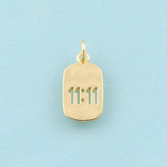 5 pcs Gold Time Charms,Minimalism Jewelry,Time Pendant for DIY Jewelry Making,18K Gold