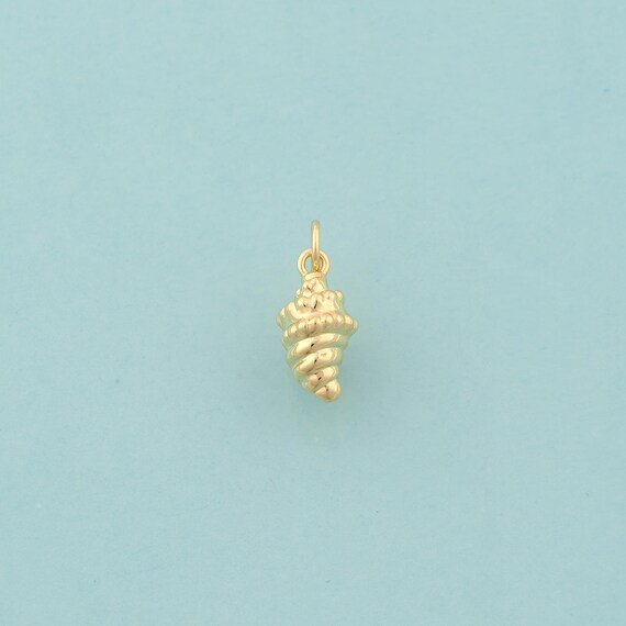 Gold Conch Charms,Conch Jewelry,Conch Pendant for DIY Jewelry Making,18K Gold