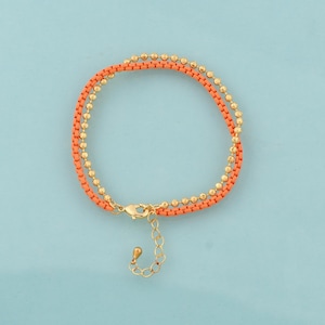 Gold Box Bracelet,Beads Jewelry Bracelet for DIY Jewelry Making,18K Gold