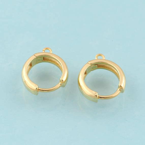 Gold Hoop Earrings,Hugging Hoop Jewelry Earrings,Hoop Earrings Accessories,Gift for Her,18K Gold