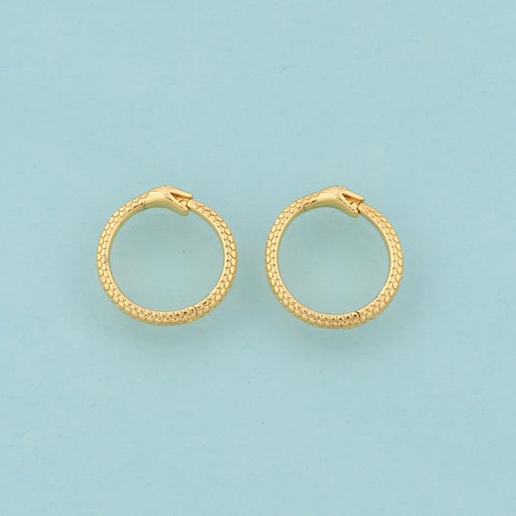 Gold Snake Clasp,Openable Jewelry Clasp,Animal Clasp for DIY Jewelry Making,18K Gold