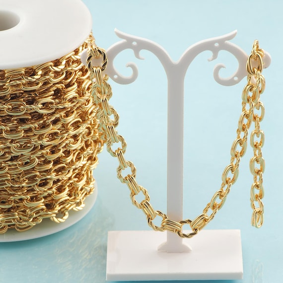 Gold Twist Chain,Special Jewelry Chain,Semi-Finished Product Chain for DIY Jewelry Making,18K Gold