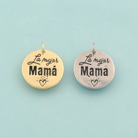 Gold Medal Charms,Mother's Day Gift Jewelry,Round Pendant for DIY Jewelry Making,18K Gold