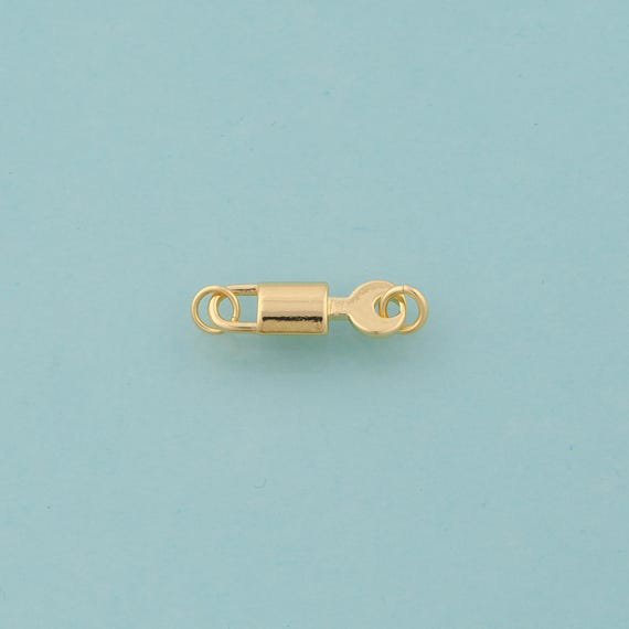 Gold Lock Charms,Key Jewelry,Lock Pendant for DIY Jewelry Making,18K Gold